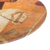 Die altrussische Ikone St.George Schneidebrett (Ecke)