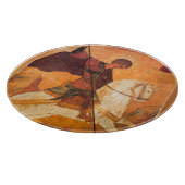 Die altrussische Ikone St.George Schneidebrett (Ecke)
