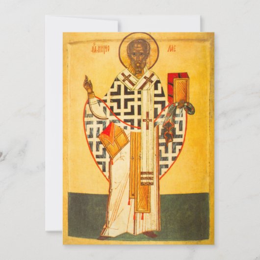 Die altrussische Ikone St.Nicholas (Vorderseite)