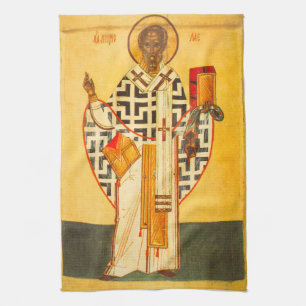 Die altrussische Ikone St.Nicholas Handtuch