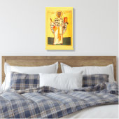 Die altrussische Ikone St.Nicholas Leinwanddruck (Insitu (Schlafzimmer))