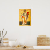 Die altrussische Ikone St.Nicholas Poster (Küche)