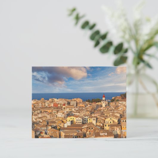 Die Altstadt von Korfu, Griechenland Postkarte (Stehend Vorderseite)