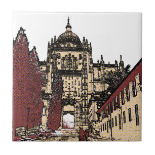Die Altstadt von Salamanca Kathedrale Fliese