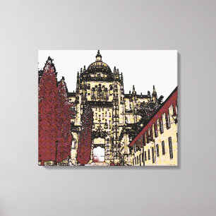 Die Altstadt von Salamanca Kathedrale Leinwanddruck