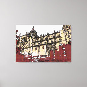 Die Altstadt von Salamanca Leinwanddruck