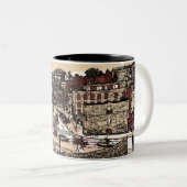 Die Altstadt von Salamanca Spanien Zweifarbige Tasse (VorderseiteRechts)