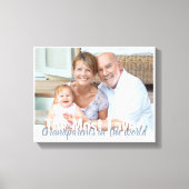 Die am meisten geliebten Großeltern im Foto der We Leinwanddruck (Vorderseite)