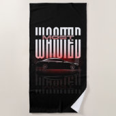 Die am meisten Gewollt Street Racer Beach Handtuch (Vorderseite)