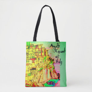 Die Amalfi-Küste Italiens Tote Bag von Künstler Tasche