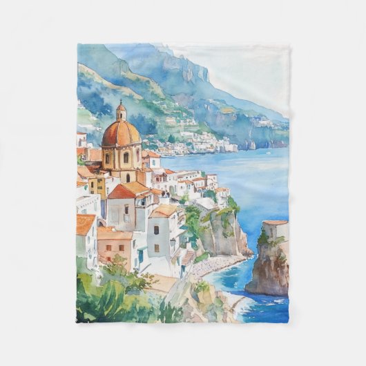 Die Amalküste, Italien Fleecedecke (Vorderseite)