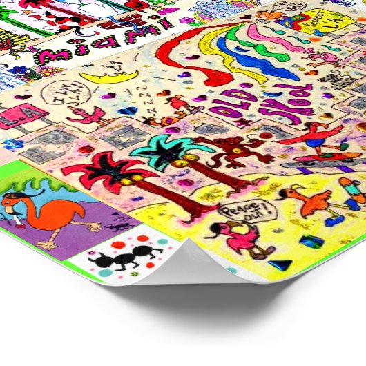 Die Ameise weiß Poster (Ecke)