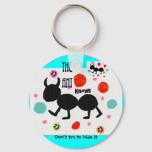 Die Ameise weiß Schlüsselanhänger (Vorderseite)