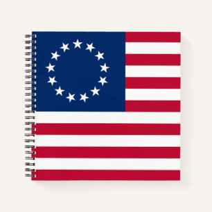 Die American Circle Flag von Betsy Ross Notizblock