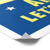 Die Amerikaner alle wollen um den Sieg kämpfen Poster (Ecke)