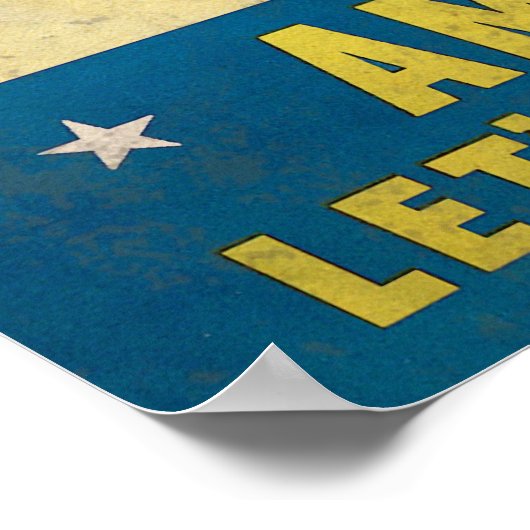 Die Amerikaner alle wollen um den Sieg kämpfen Poster (Ecke)