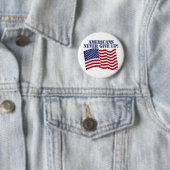 DIE AMERIKANER GEBEN NIE AUF! BUTTON (Beispiel)