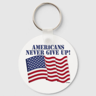 DIE AMERIKANER GEBEN NIE AUF! SCHLÜSSELANHÄNGER