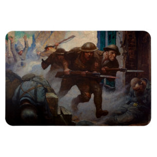 Die Amerikaner im Chateau-Thierry von N. C. Wyeth Magnet