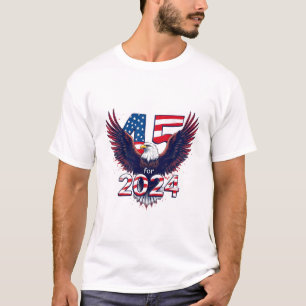 Die amerikanische Adlerflagge Trump Vance Election T-Shirt