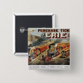 Die amerikanische Bahnszene bei Hornellsville Button (Vorne & Hinten)