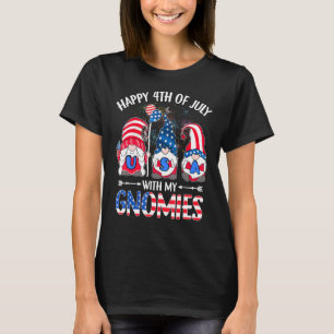 Die amerikanische Fahne am 4. Juli mit meinen Gnom T-Shirt