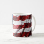 Die amerikanische Fahne schmiegen. Kaffeetasse (VorderseiteRechts)
