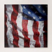 Die amerikanische Fahne schmiegen. Puzzle (Horizontal)