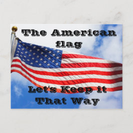 Die amerikanische Flag-Postkarte Postkarte