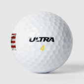 Die amerikanische Flagge - alter Ruhm Golfball (Logo)