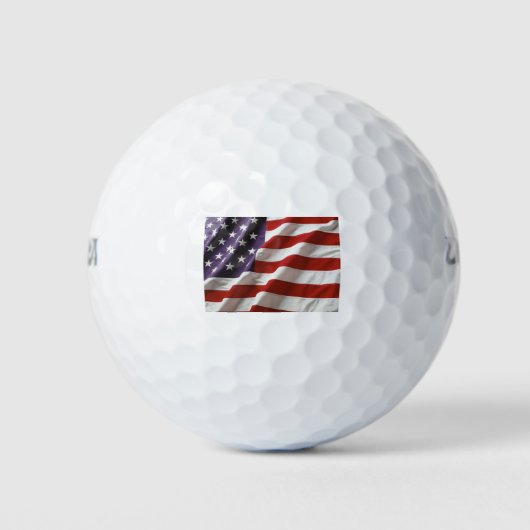 Die amerikanische Flagge - alter Ruhm Golfball (Vorderseite)