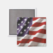 Die amerikanische Flagge - alter Ruhm Magnet (Vorderseite/Rückseite)