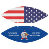 Die amerikanische Flagge, der Atemberaubende Adler Football (Paneele)