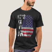 Die amerikanische Flagge der USA befindet sich in T-Shirt (Vorderseite)