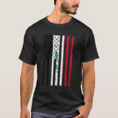 Die amerikanische Flagge des Irak für ein Geschenk T-Shirt (Vorderseite)