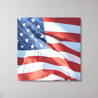 Die amerikanische Flagge - Eine patrouzianische Ku Leinwanddruck