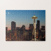 Die amerikanische Flagge fliegt zwischen den Puzzle (Horizontal)