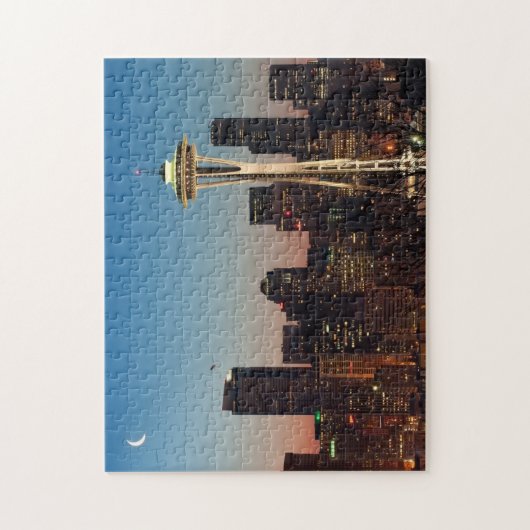 Die amerikanische Flagge fliegt zwischen den Puzzle (Vertikal)