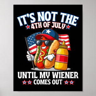 Die amerikanische Flagge ist nicht der 4. Juli, bi Poster