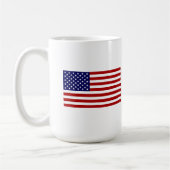 Die amerikanische Flagge Kaffeetasse (Links)