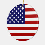 Die amerikanische Flagge Keramik Ornament (Links)