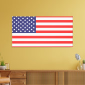 Die amerikanische Flagge Leinwanddruck (Insitu (Wohnzimmer))