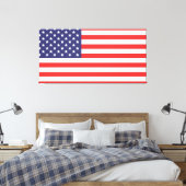Die amerikanische Flagge Leinwanddruck (Insitu (Schlafzimmer))