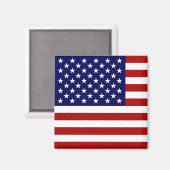 Die amerikanische Flagge Magnet (Vorderseite/Rückseite)