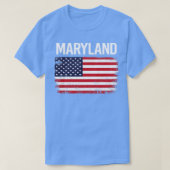 Die amerikanische Flagge Maryland T-Shirt (Design vorne)