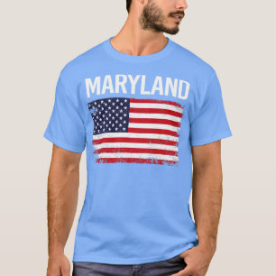 Die amerikanische Flagge Maryland T-Shirt