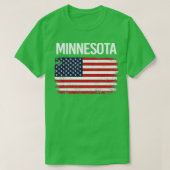 Die amerikanische Flagge Minnesota T-Shirt (Design vorne)