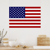 Die amerikanische Flagge Poster (Küche)