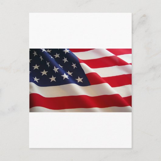 Die amerikanische Flagge Postkarte (Vorderseite)