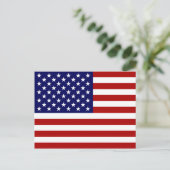 Die amerikanische Flagge Postkarte (Stehend Vorderseite)